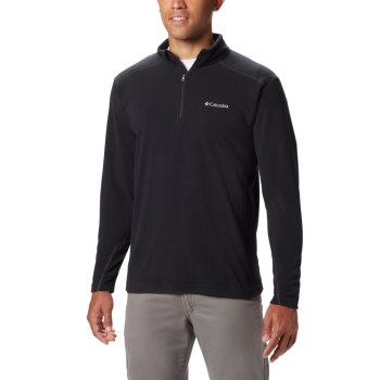 Columbia Klamath Range II Half Zip Fleece, Pullover Negros Para Hombre | 205461-CPE